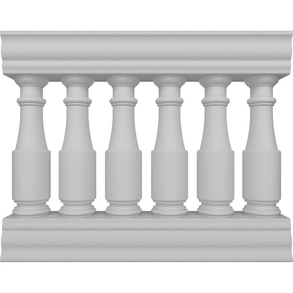 Ekena Millwork Fiberthane Hamilton Balustrade Railing Kit Style N (6 7/8" On-Center Spacing to Pass 4" Sphere Code) BALK32X036HMN - main